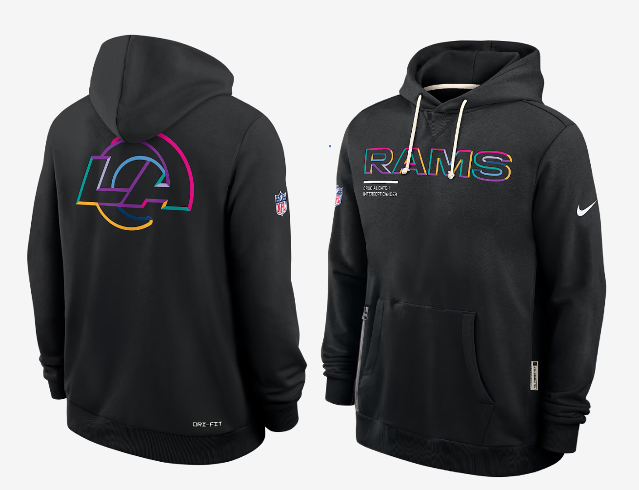 Men Los Angeles Rams black 2025 Nike NFL hoodie
